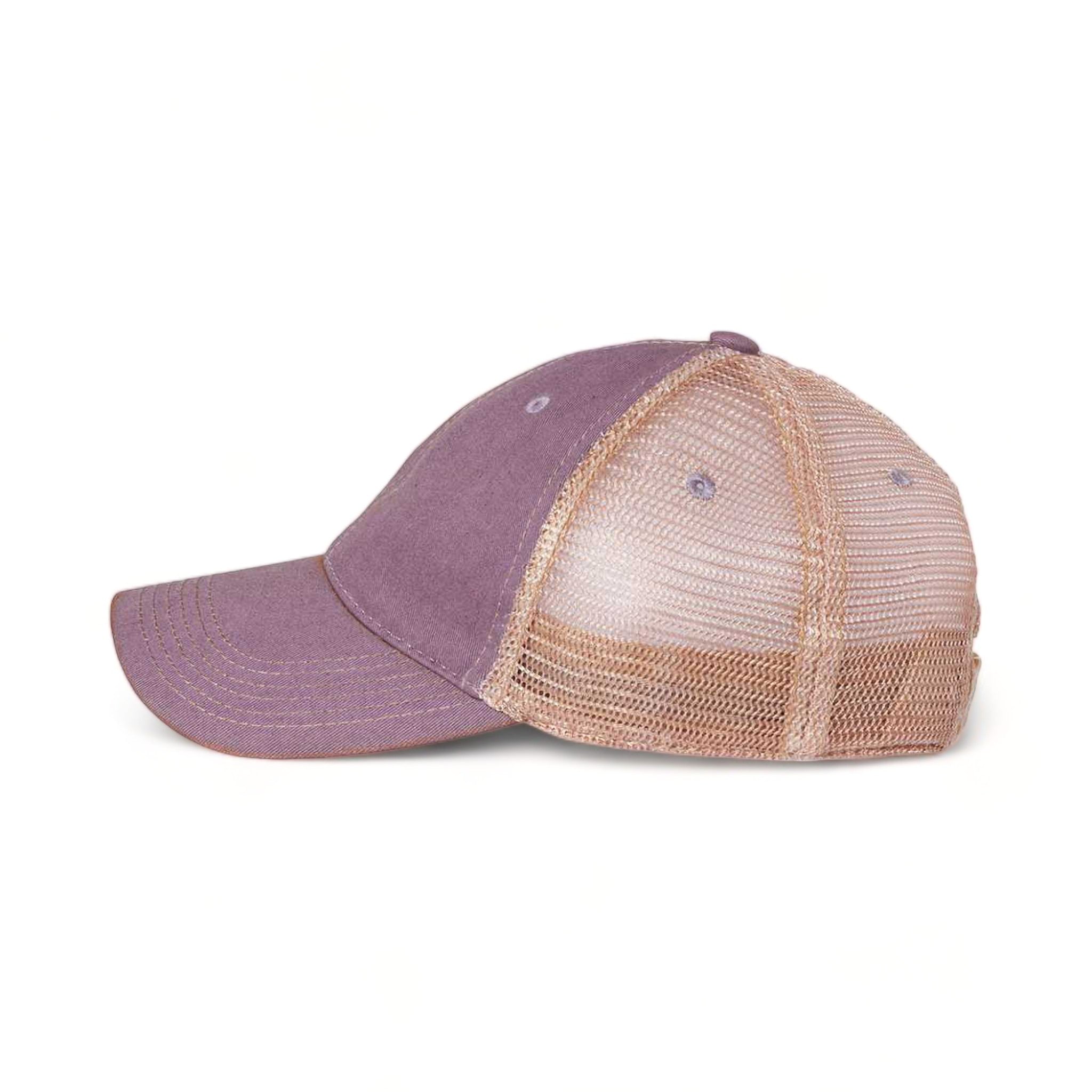 Side view of LEGACY OFA custom hat in lavender and khaki