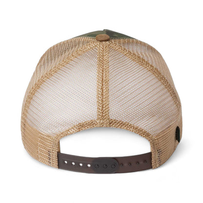 Back view of LEGACY OFAFP custom hat in army camo, brown and khaki