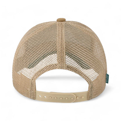 Back view of LEGACY OFAFP custom hat in fabric stripes