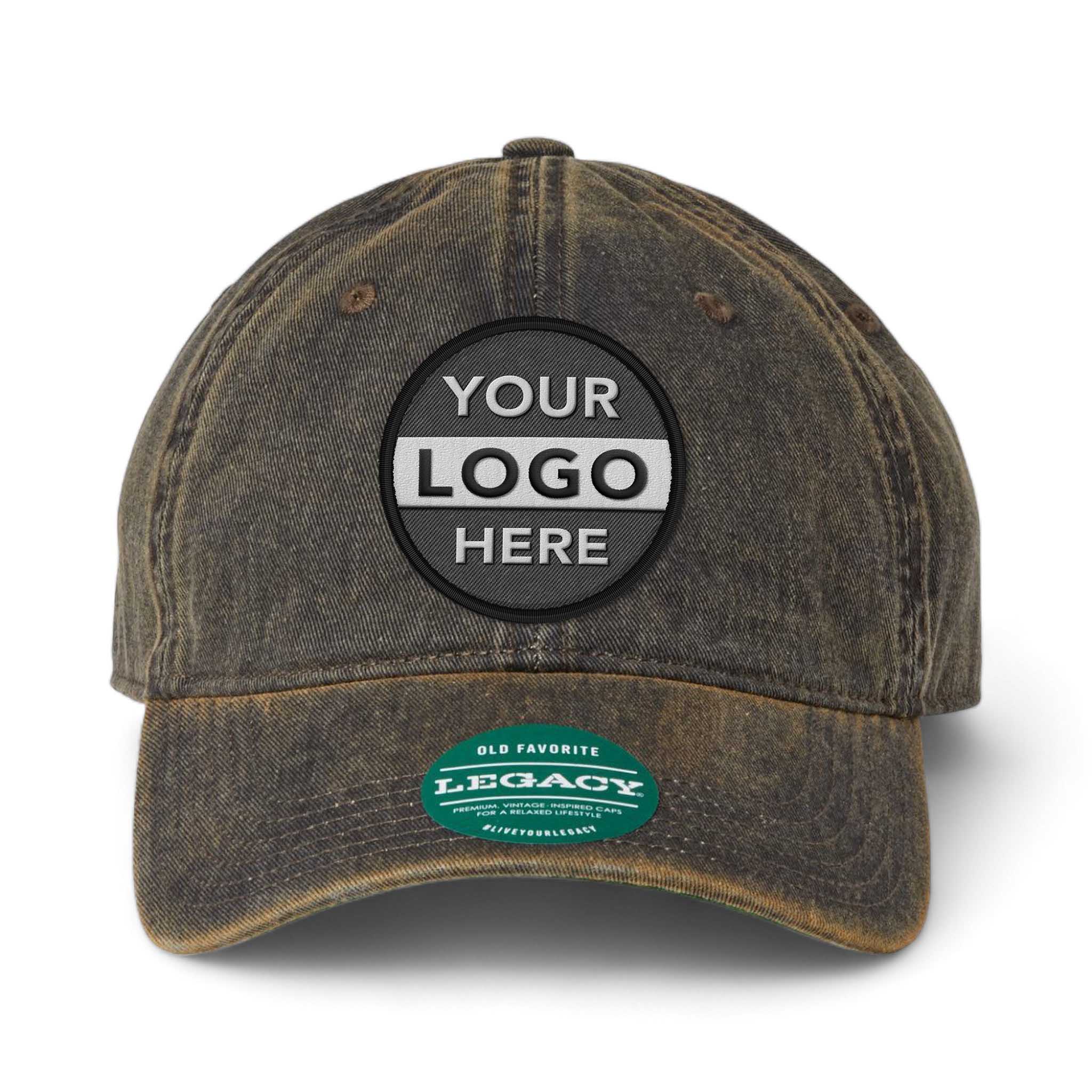 LEGACY OFAST custom embroidered patch hat in black