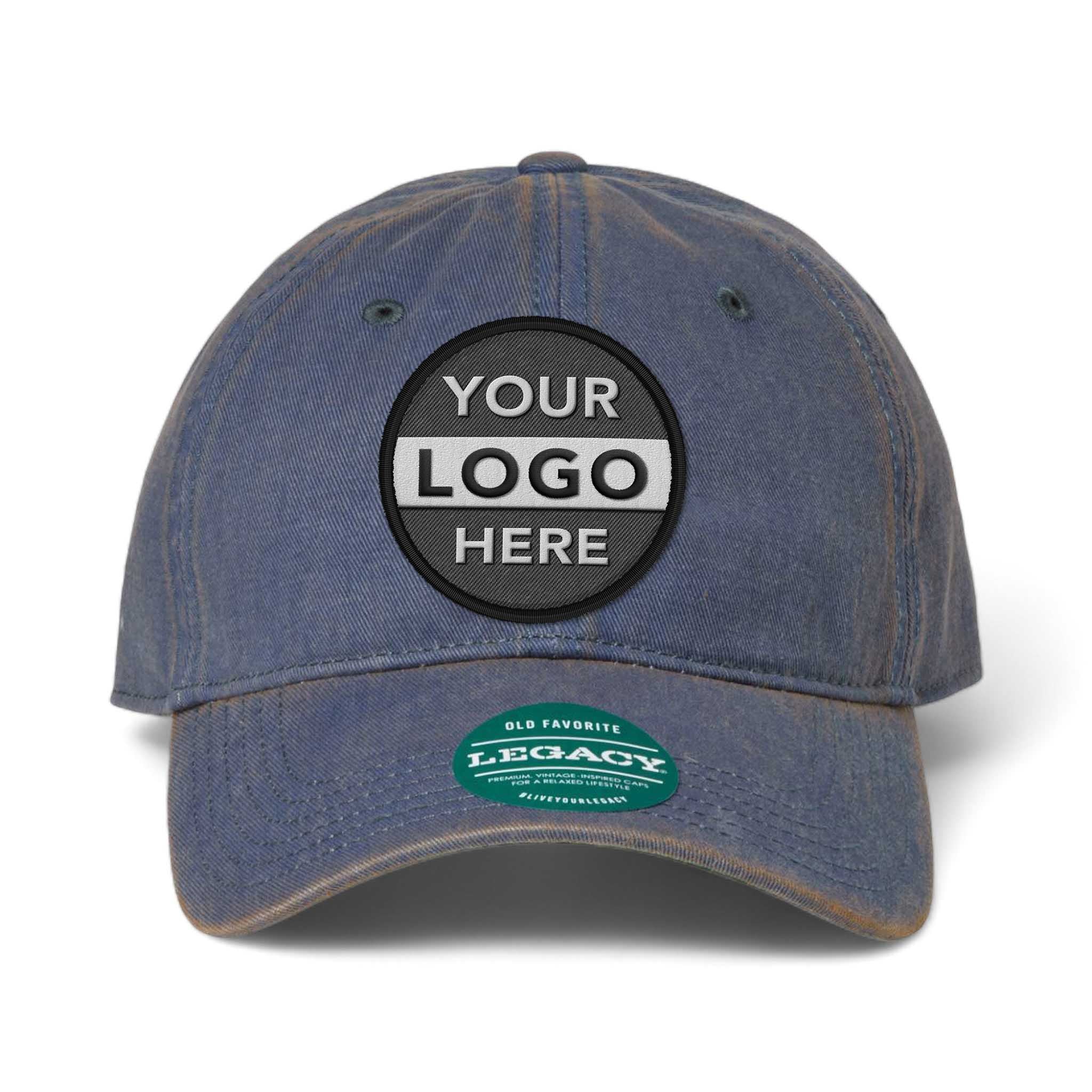 LEGACY OFAST custom embroidered patch hat in blue