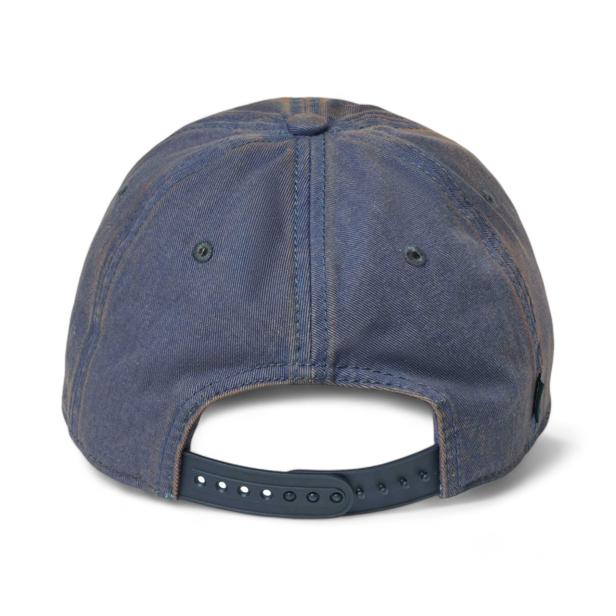 Back view of LEGACY OFAST custom hat in blue