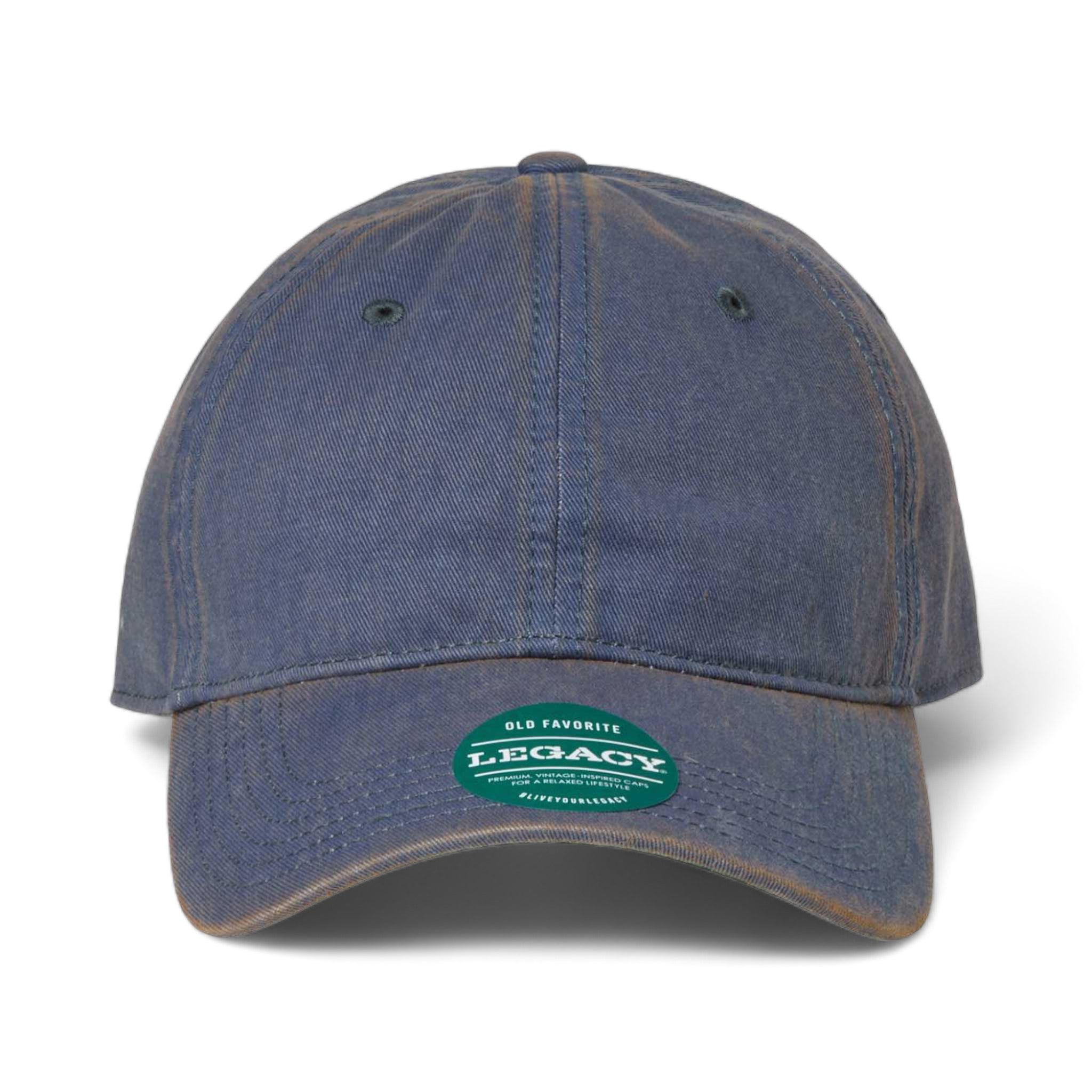 Front view of LEGACY OFAST custom hat in blue
