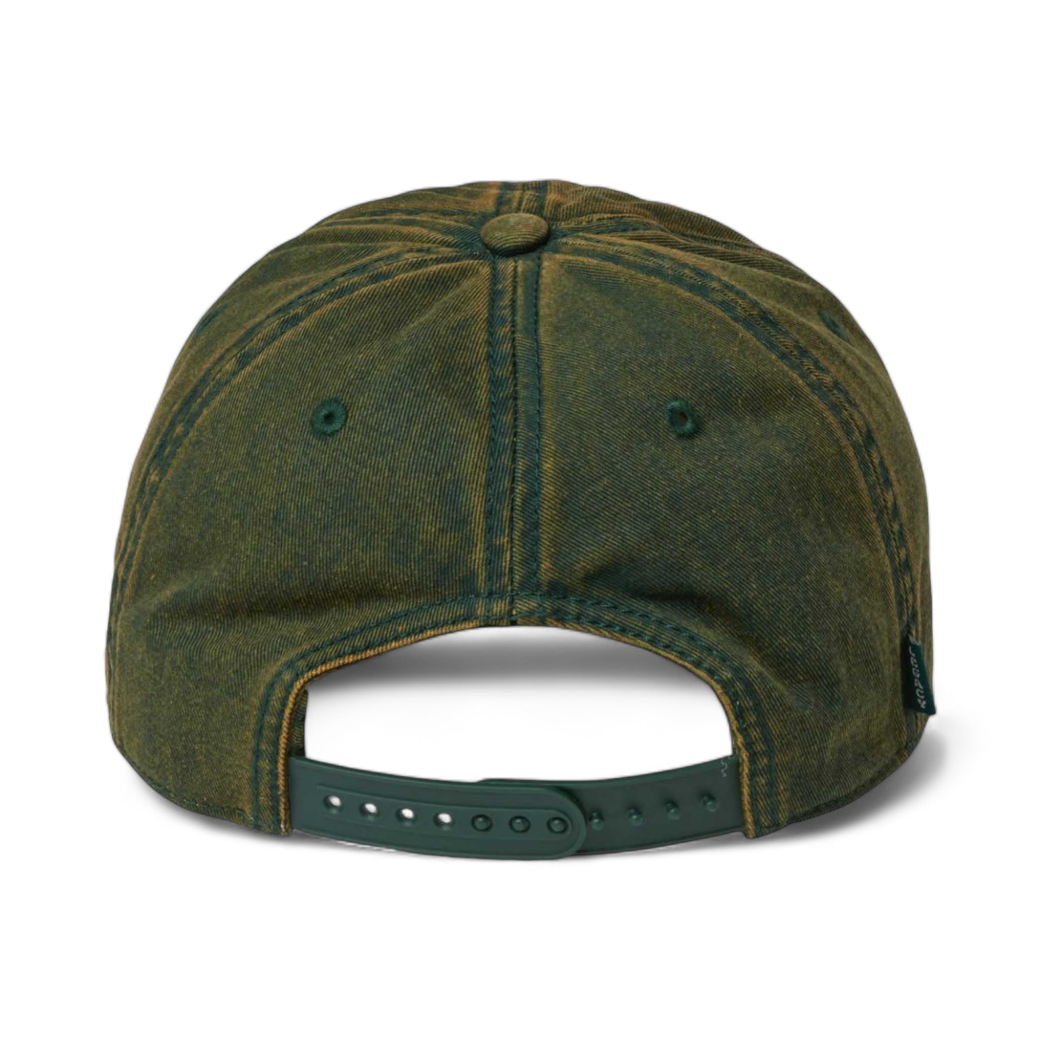 Back view of LEGACY OFAST custom hat in green