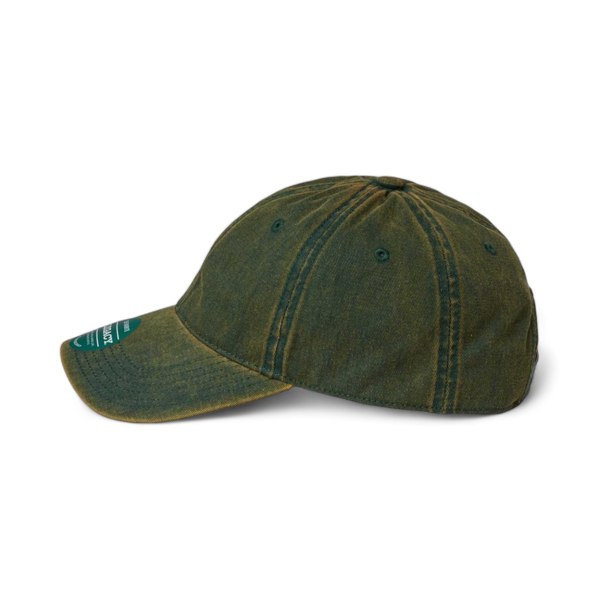 Side view of LEGACY OFAST custom hat in green