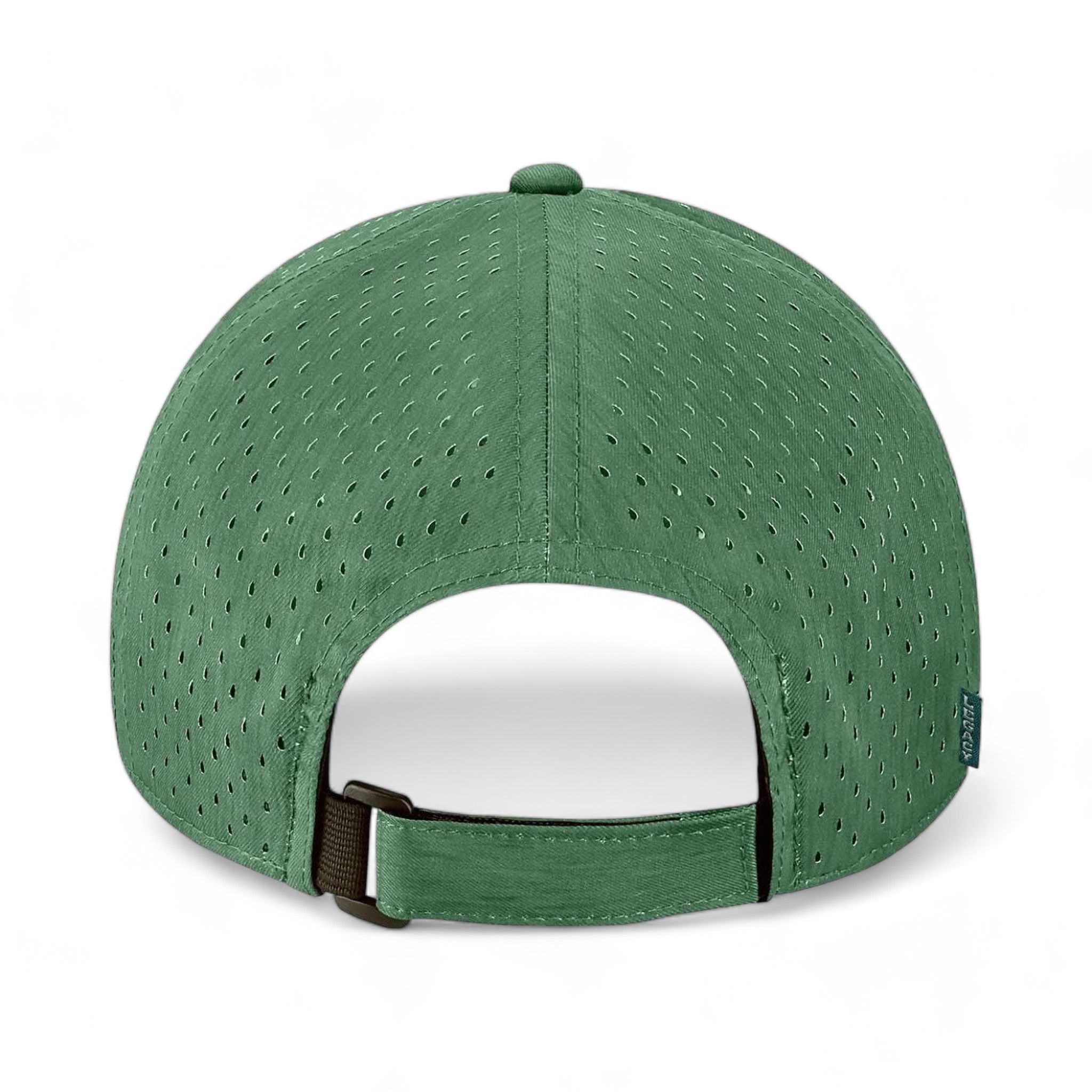 Back view of LEGACY RECS custom hat in eco dark green