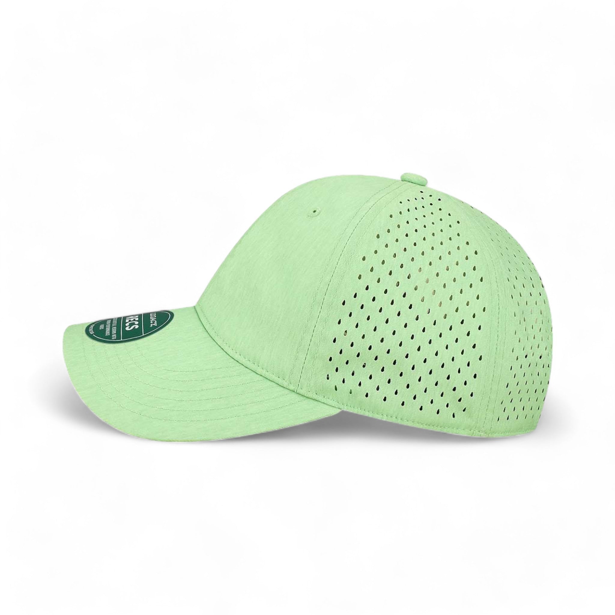 Side view of LEGACY RECS custom hat in eco mint