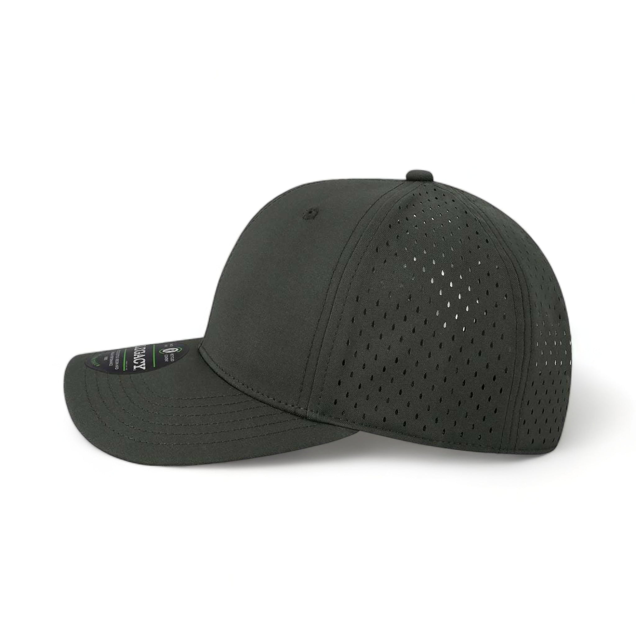 Side view of LEGACY REMPA custom hat in black