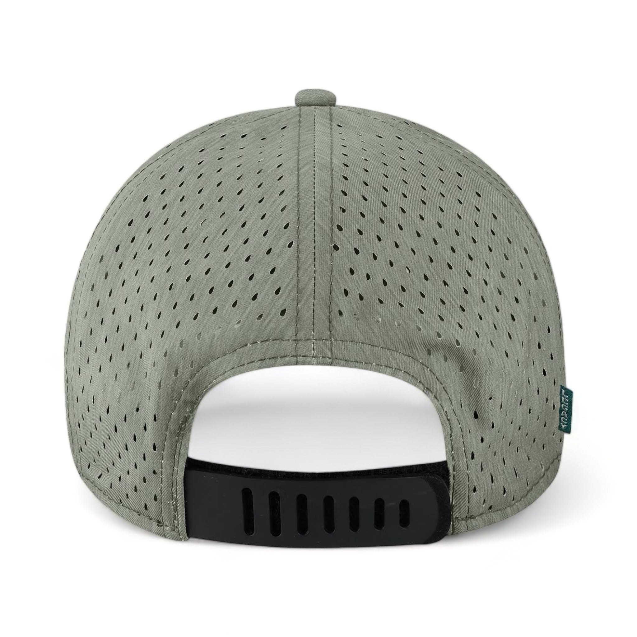 Back view of LEGACY REMPA custom hat in eco dark grey