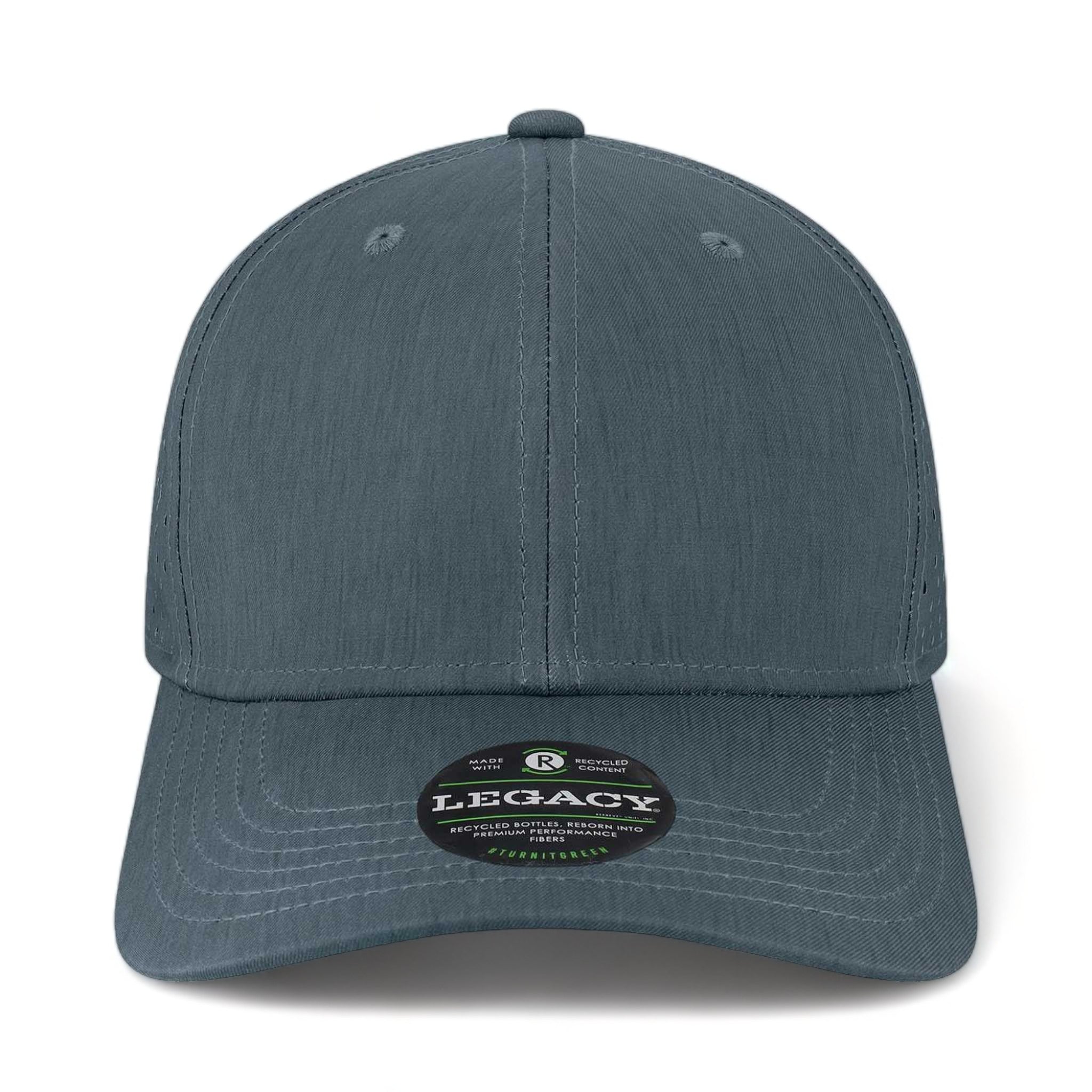 Front view of LEGACY REMPA custom hat in eco navy