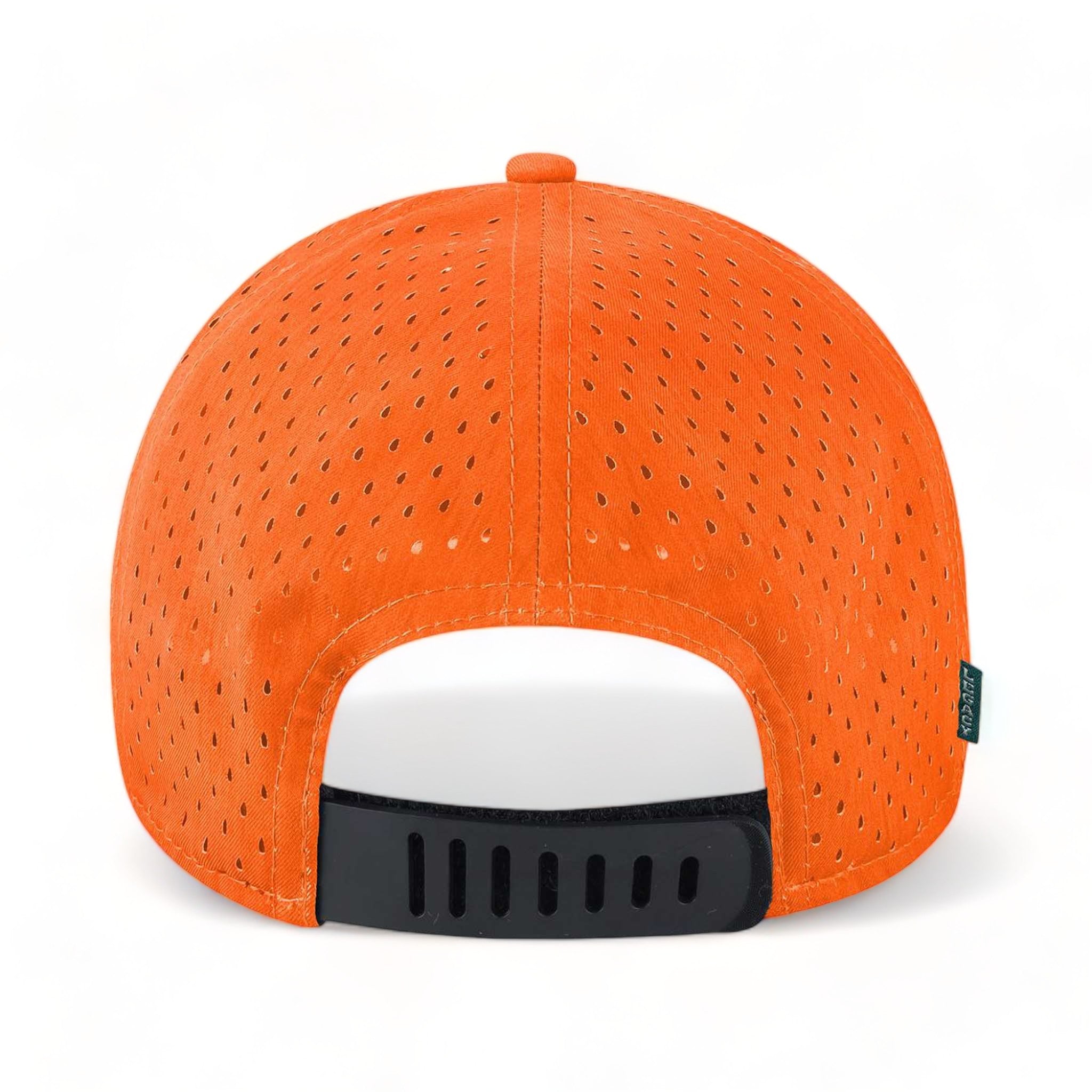 Back view of LEGACY REMPA custom hat in eco orange