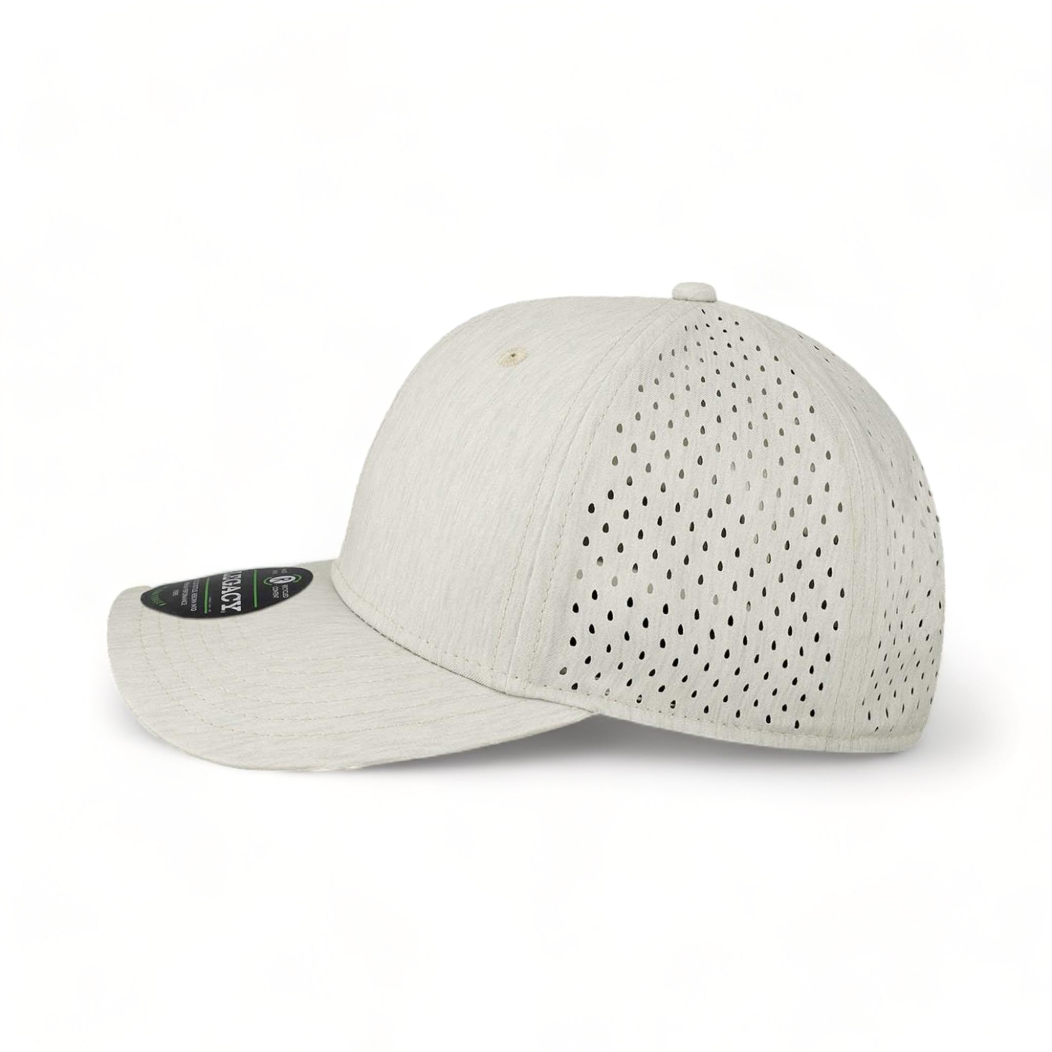 Side view of LEGACY REMPA custom hat in eco sand
