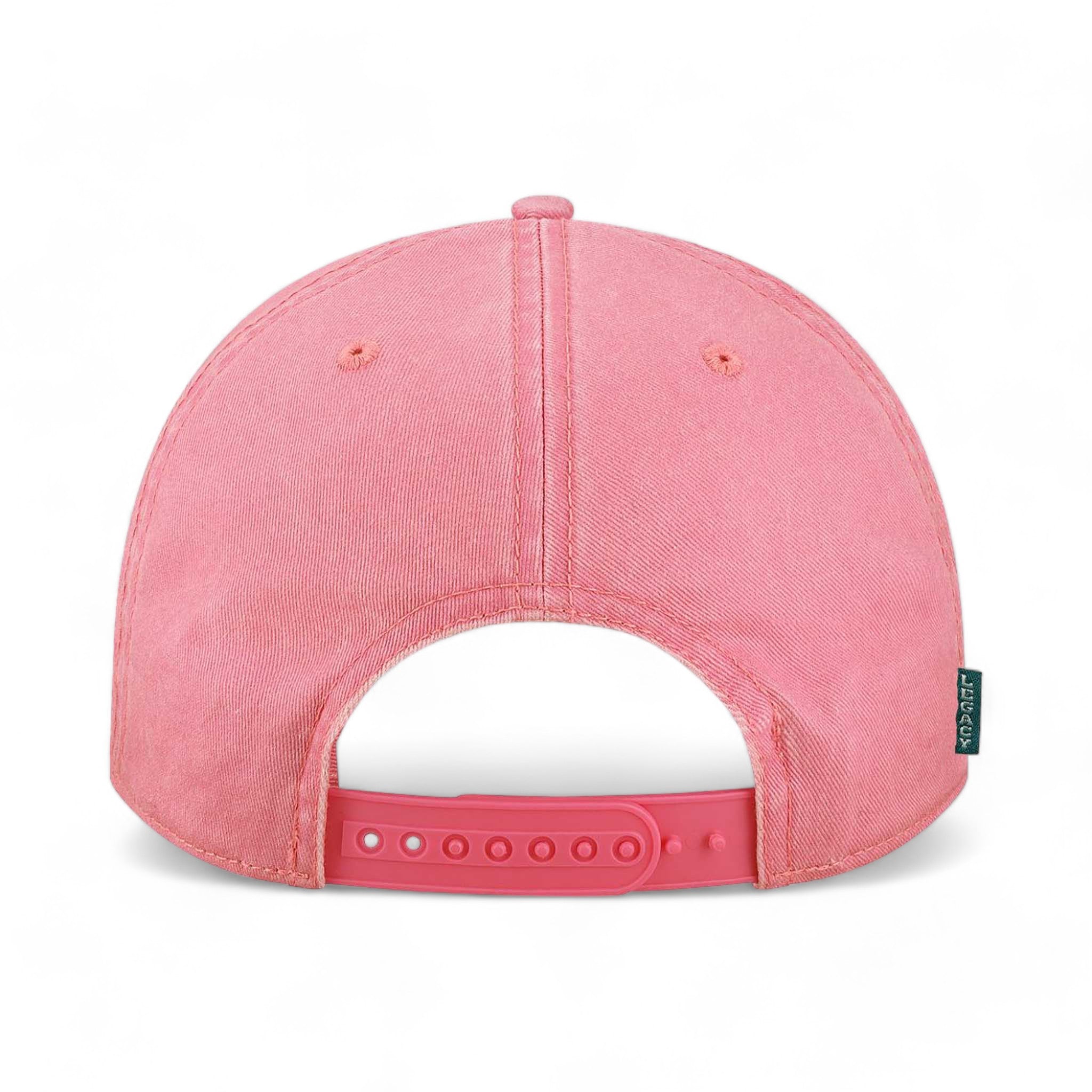 Back view of LEGACY SKULLY custom hat in pink