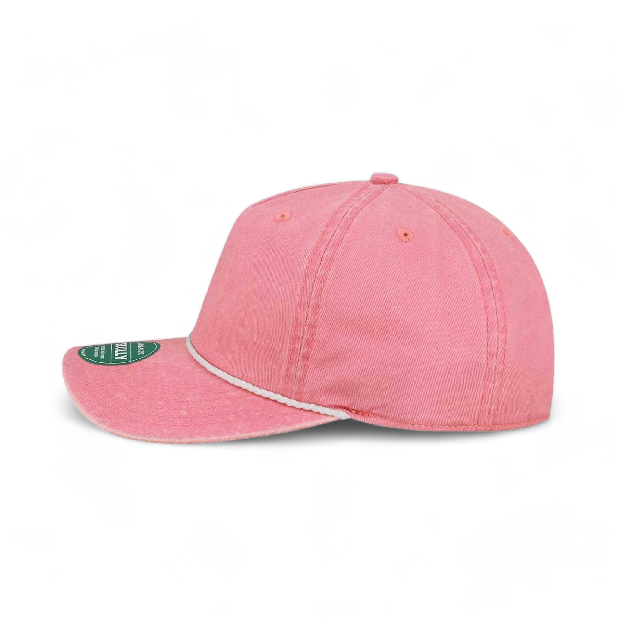 Side view of LEGACY SKULLY custom hat in pink