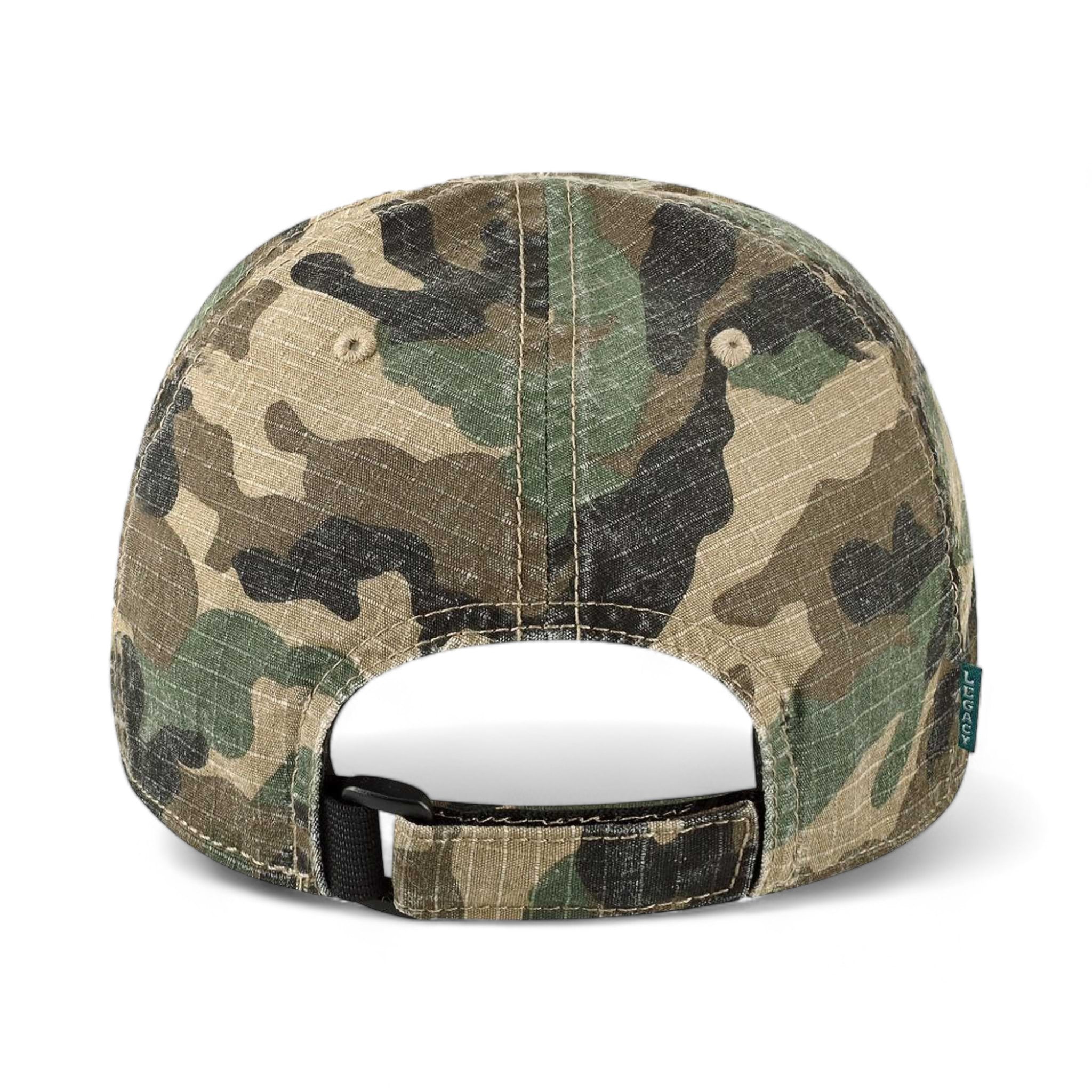 Back view of LEGACY TACT custom hat in army camo