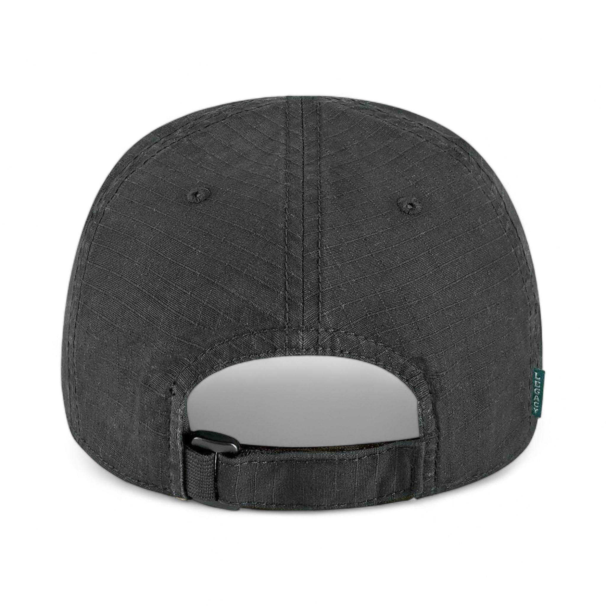 Back view of LEGACY TACT custom hat in black