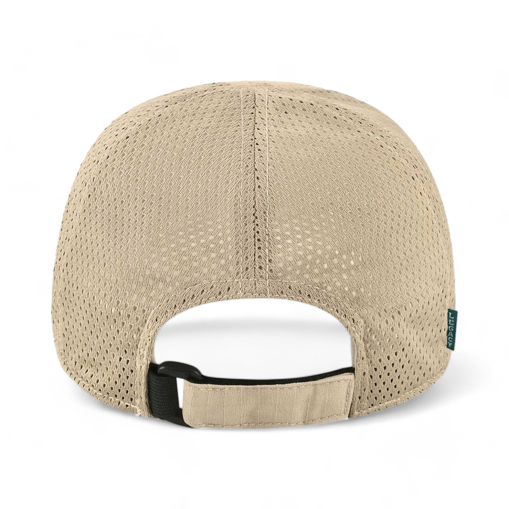 Back view of LEGACY TACT custom hat in khaki and khaki