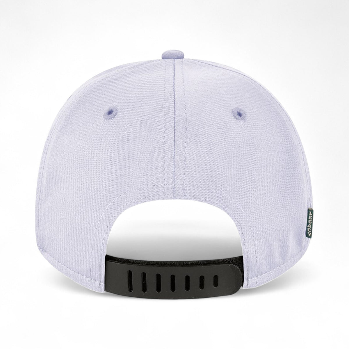 Back view of Legacy B9A custom hat in icelandic blue