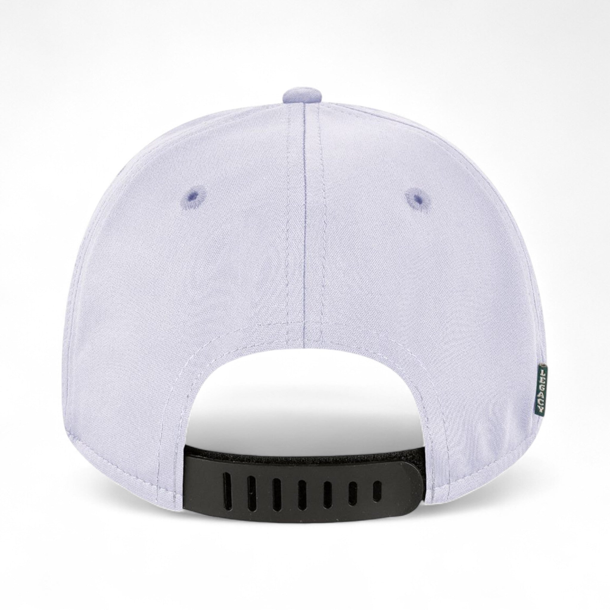 Back view of Legacy B9A custom hat in icelandic blue