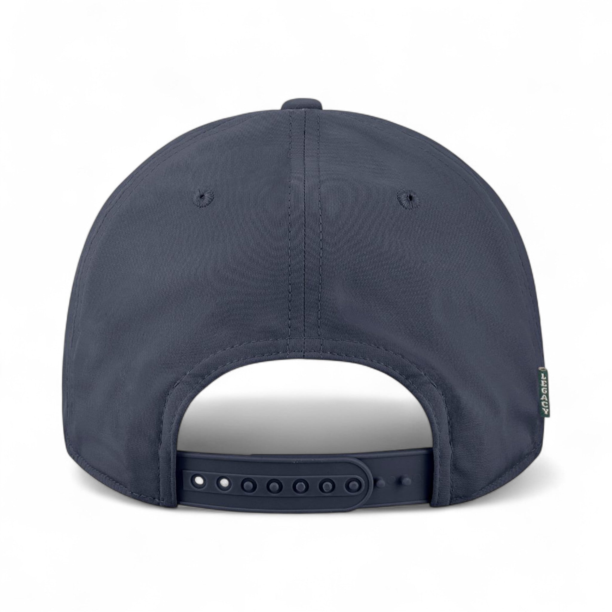 Back view of Legacy CADDY custom hat in navy