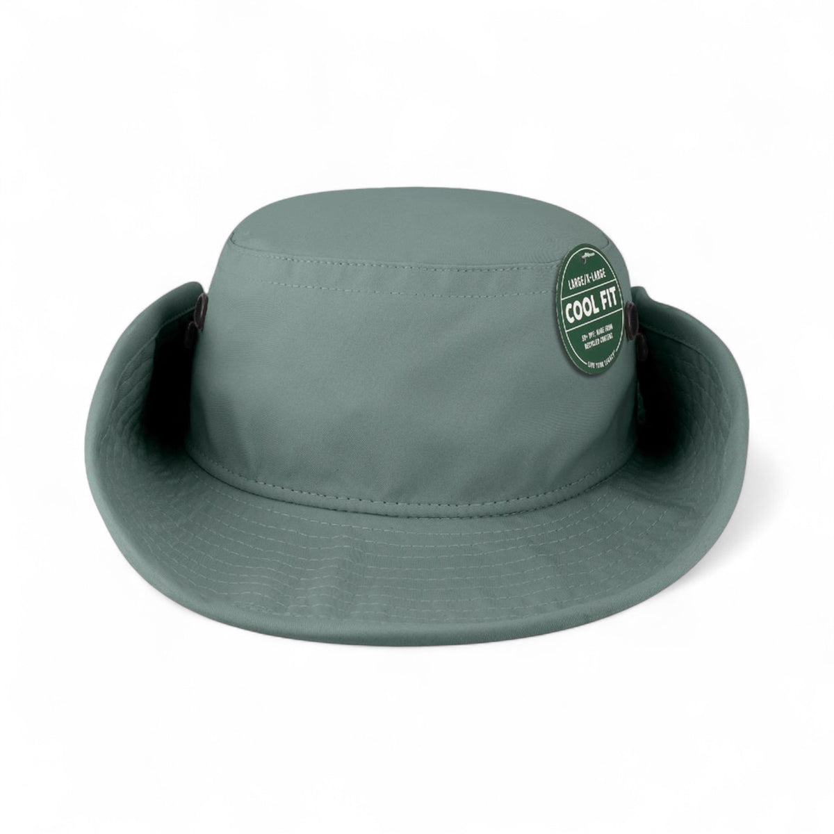Front view of Legacy CFB custom hat in blue steel