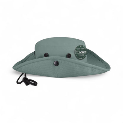 Right side view of Legacy CFB custom hat in blue steel