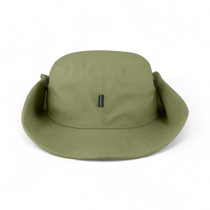 Back view of Legacy CFB custom hat in moss green