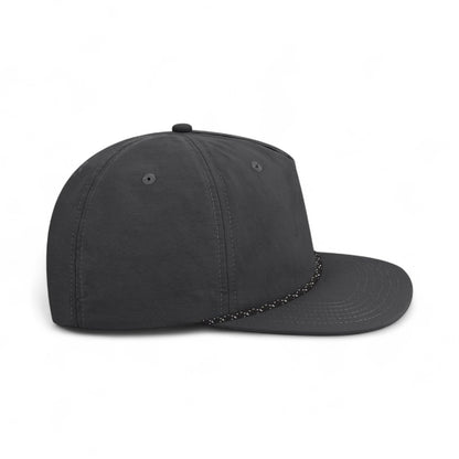 Right side view of Legacy CHILL custom hat in black