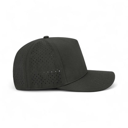 Right side view of Legacy CUT custom hat in black