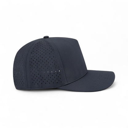 Right side view of Legacy CUT custom hat in navy