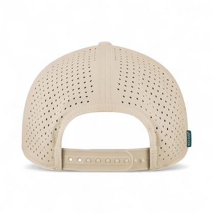 Back view of Legacy CUT custom hat in stone