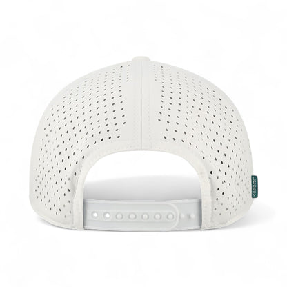 Back view of Legacy CUT custom hat in white