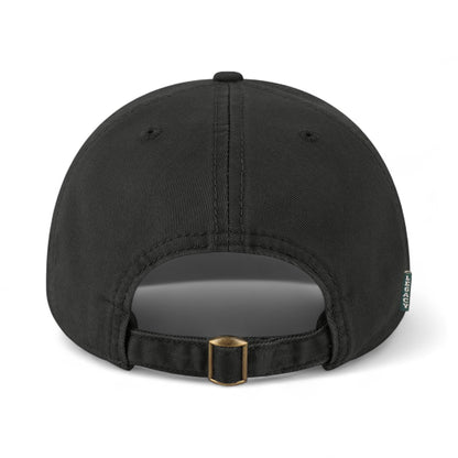 Back view of LEGACY EZA custom hat in black