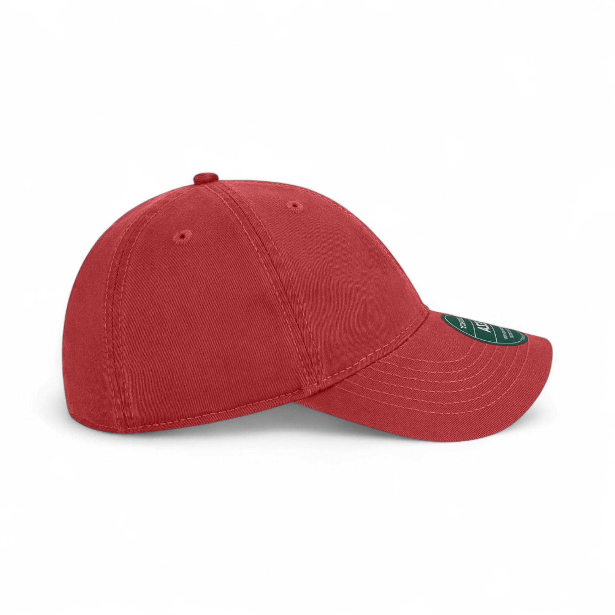 Right side view of Legacy EZA custom hat in cardinal