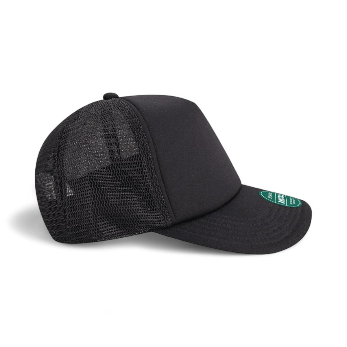 Right side view of Legacy LTA custom hat in black