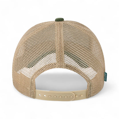 Back view of Legacy OFAFP custom hat in deep forest