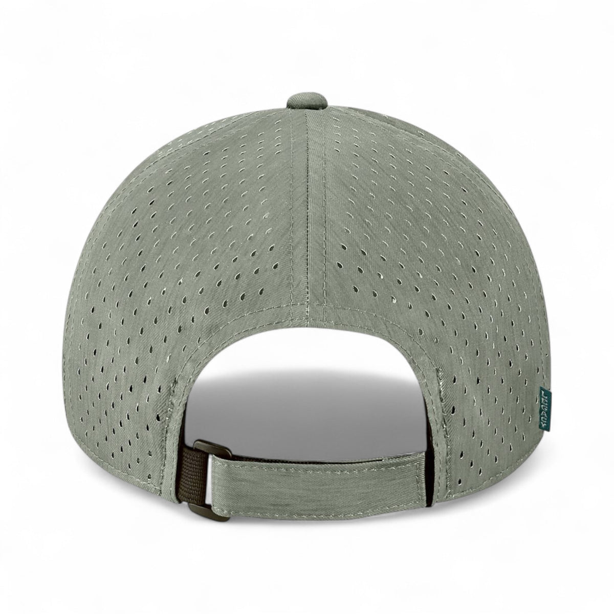 Back view of LEGACY RECS custom hat in eco dark grey