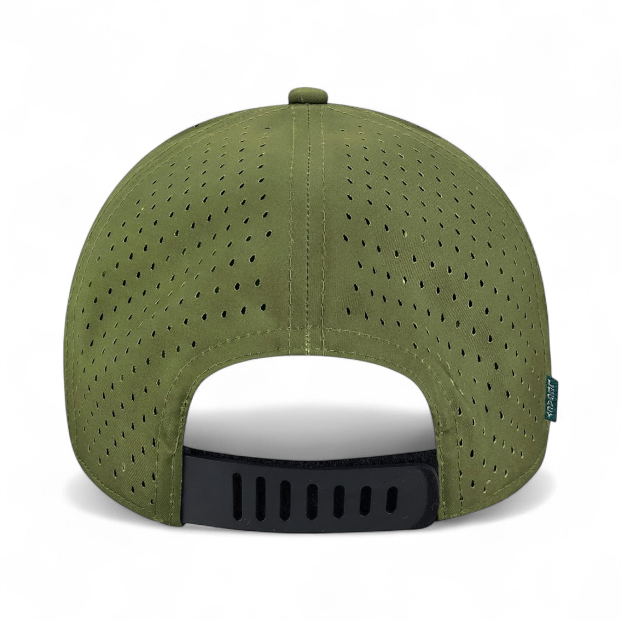 Back view of Legacy REMPA custom hat in army camo dots