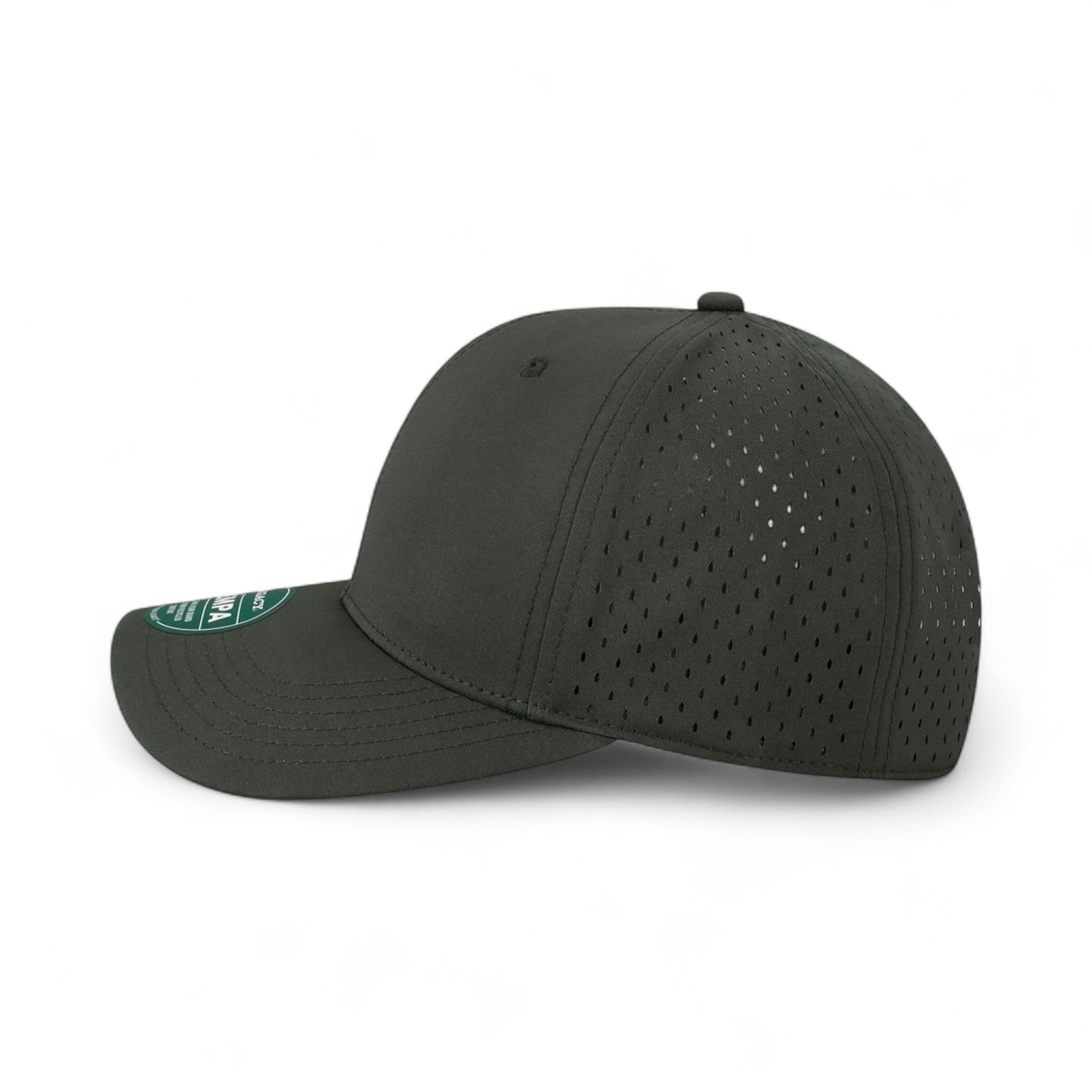 Left side view of Legacy REMPA custom hat in black