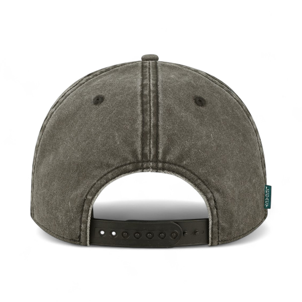 Back view of LEGACY SKULLY custom hat in black