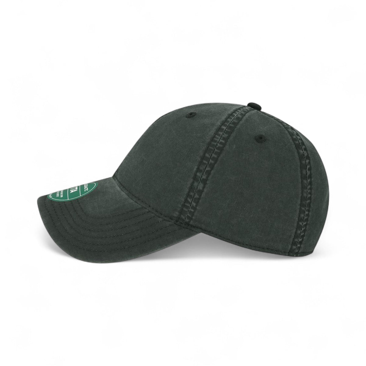 Left side view of Legacy TTA custom hat in black