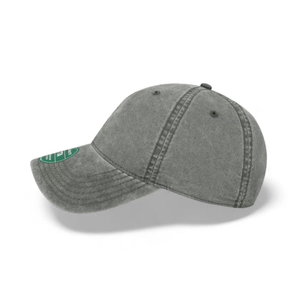 Left side view of Legacy TTA custom hat in cinder