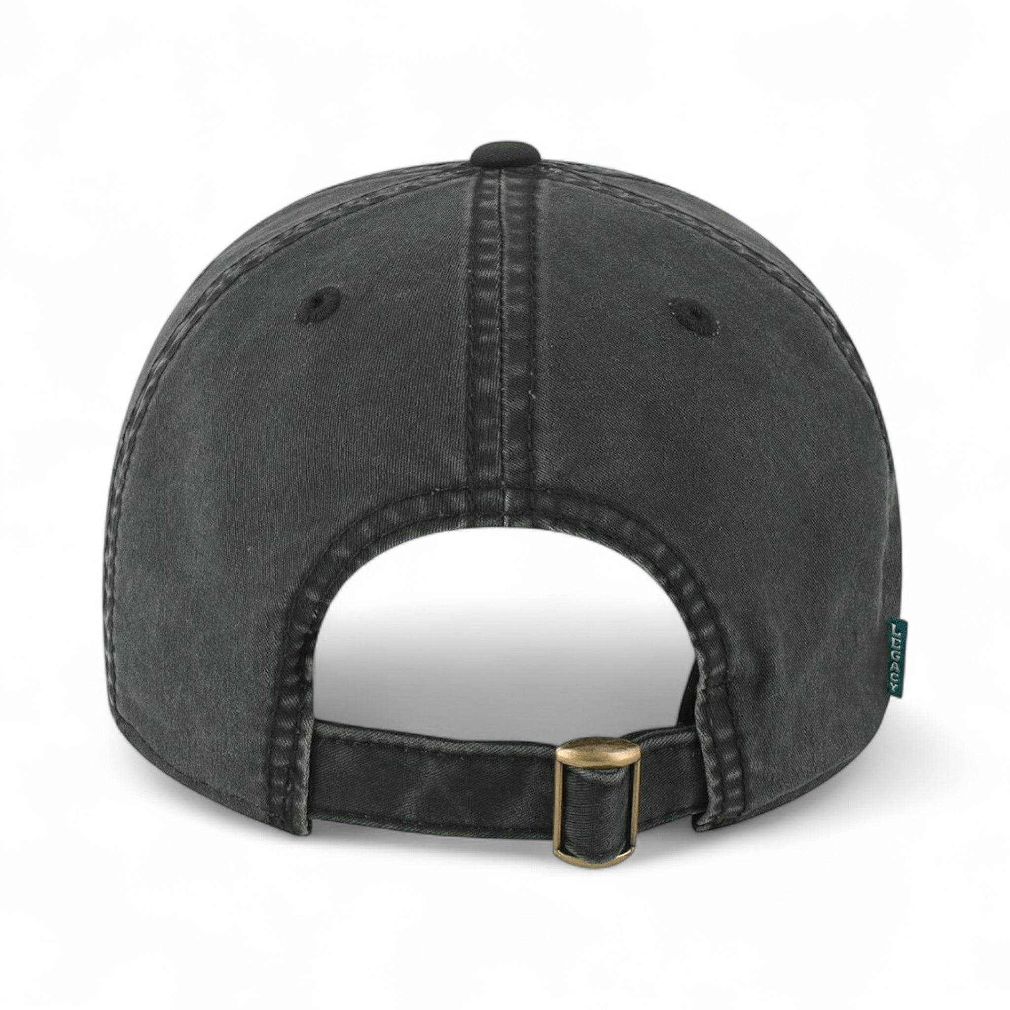 Back view of Legacy TTA custom hat in black