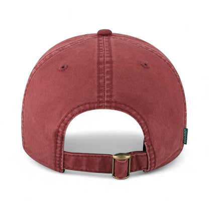 Back view of Legacy TTA custom hat in burgundy