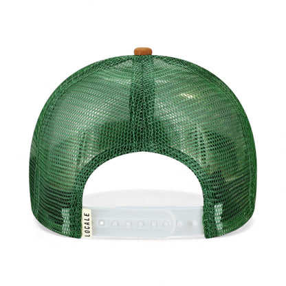 Back view of Locale 5PTKR custom hat in explorer and brown