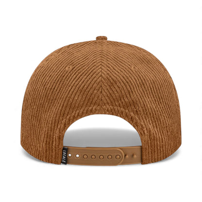 Back view of Locale WILSON custom hat in camel corduroy