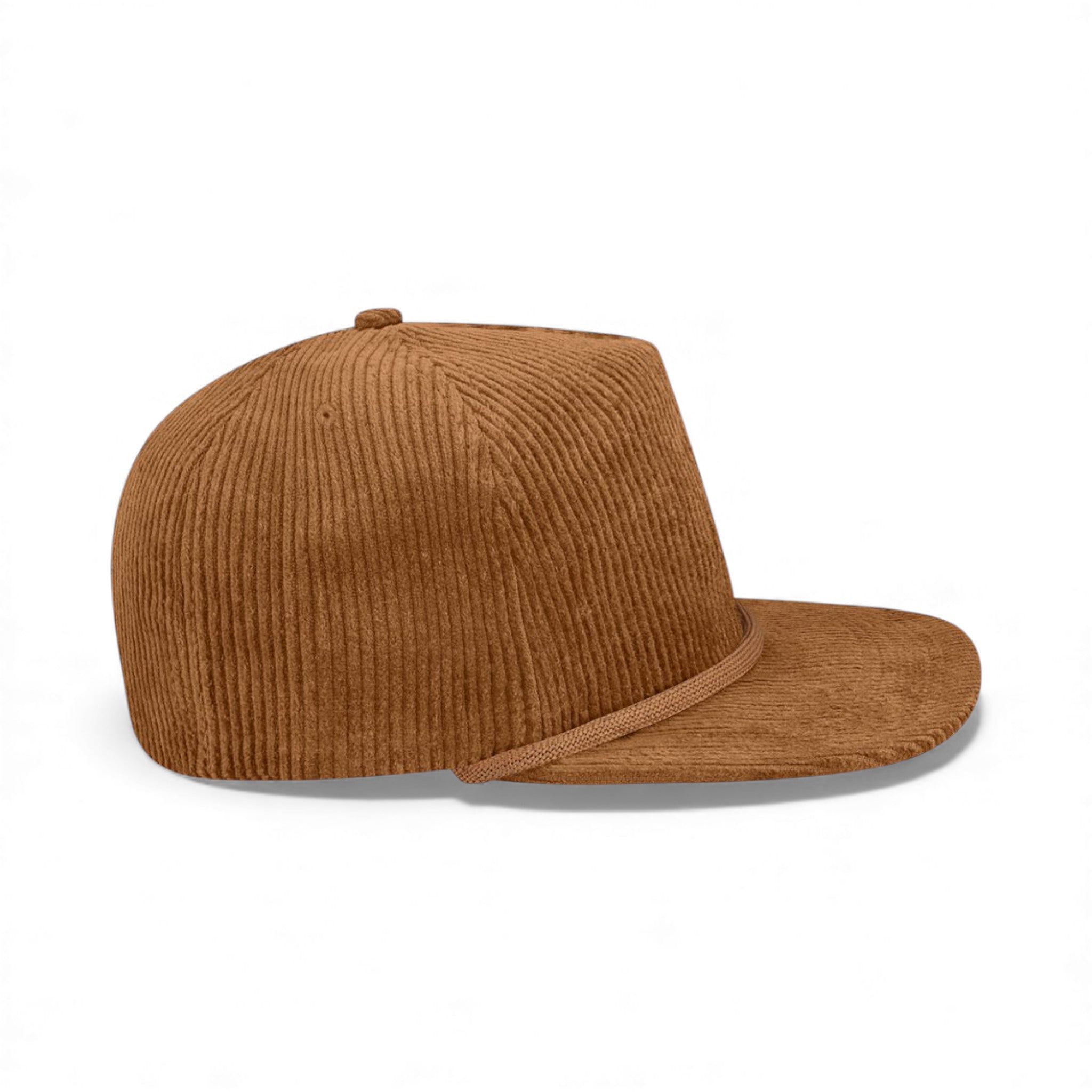 Right side view of Locale WILSON custom hat in camel corduroy