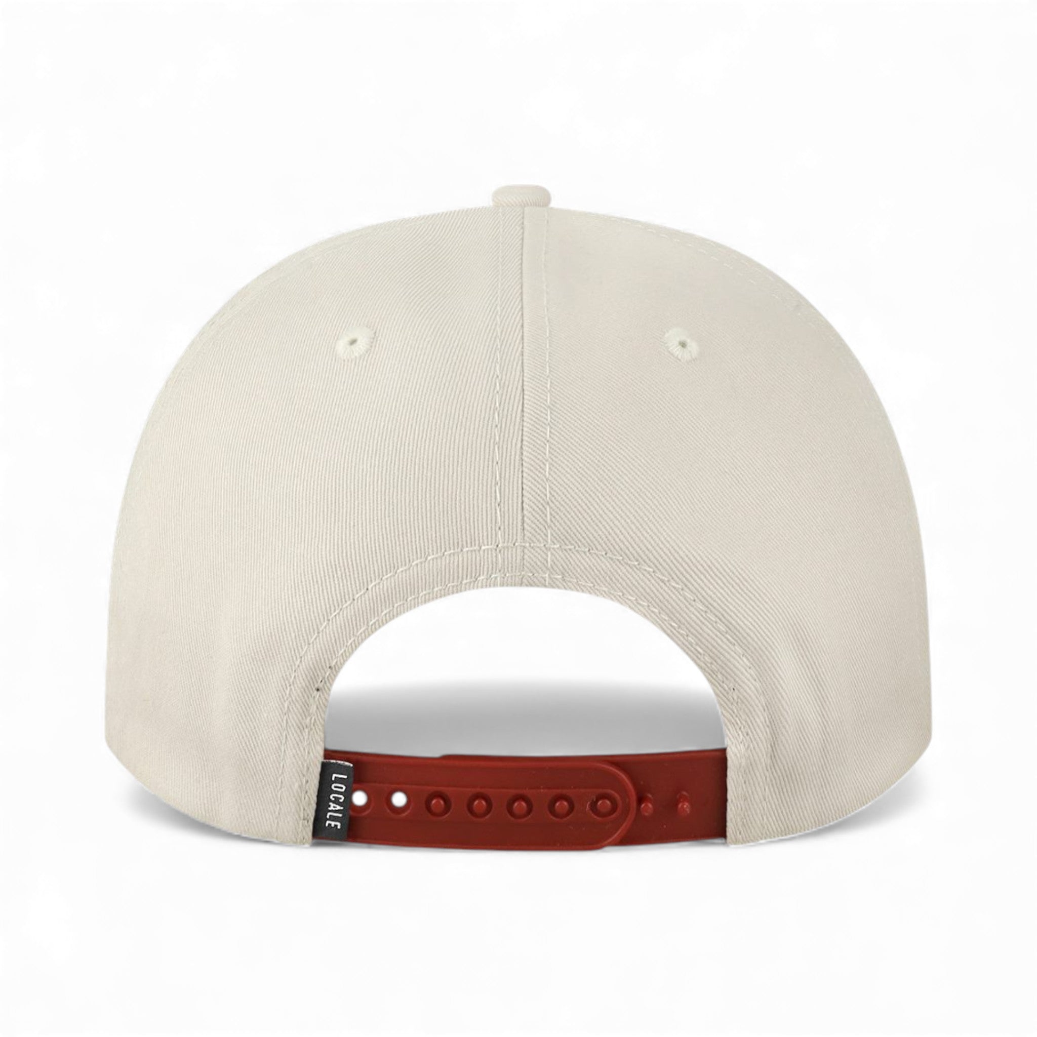 Back view of Locale WILSON custom hat in cream