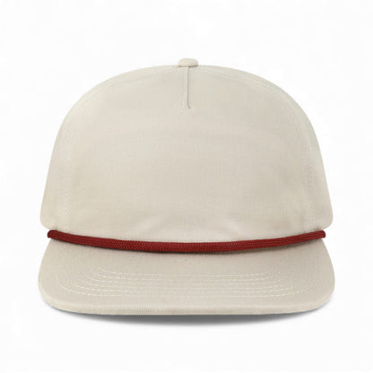 Front view of Locale WILSON custom hat in cream