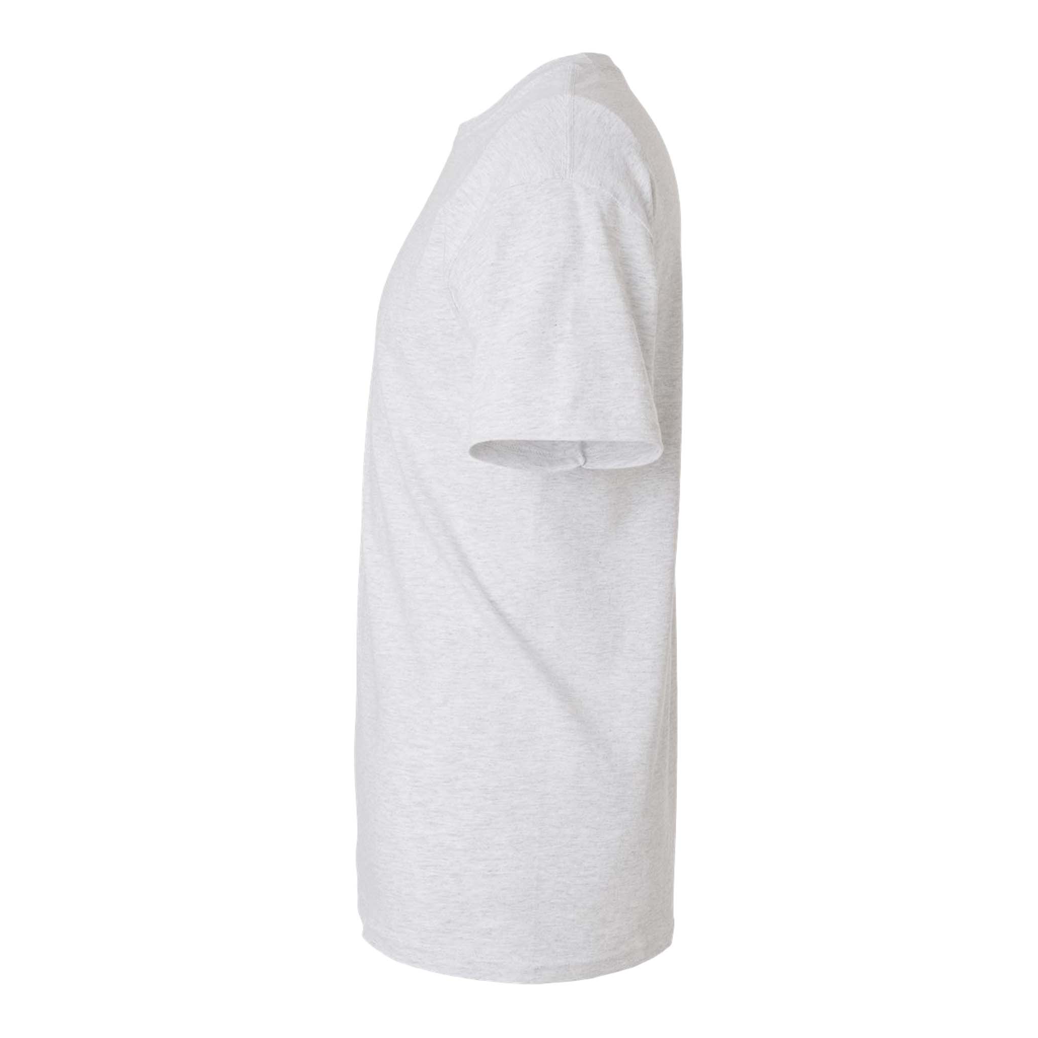 M&O 4800 custom short sleeve t-shirt in ash, left side view